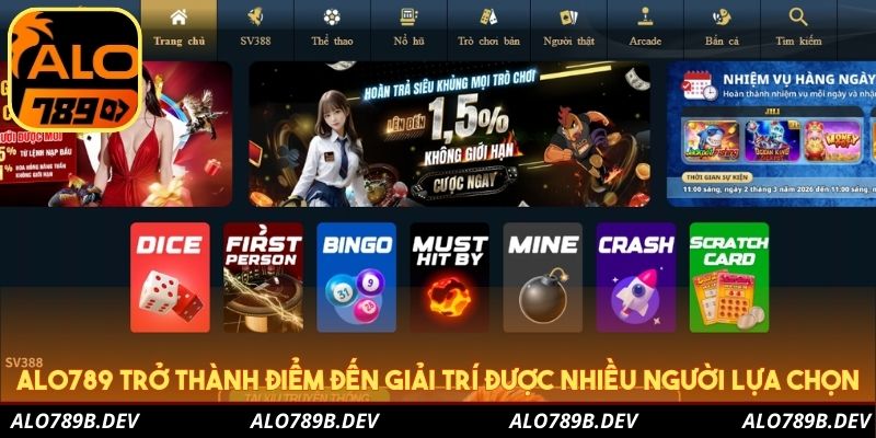 ALO789 trở thành điểm đến giải trí được nhiều người lựa chọn