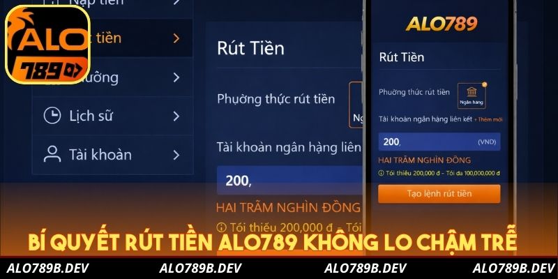 Bí quyết rút tiền Alo789 không lo chậm trễ