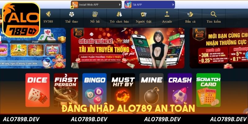 Đăng nhập Alo789 với link chính chủ và an toàn 