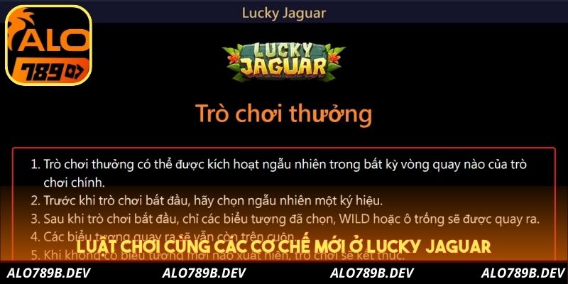 Luật chơi cùng các cơ chế mới ở Lucky Jaguar