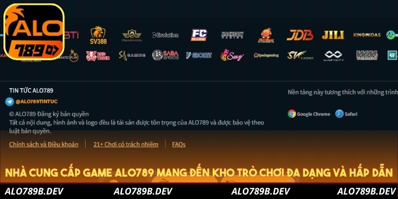 Nhà cung cấp game ALO789 mang đến kho trò chơi đa dạng và hấp dẫn