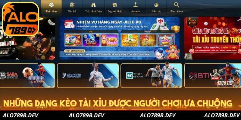 Những dạng kèo tài xỉu được người chơi ưa chuộng