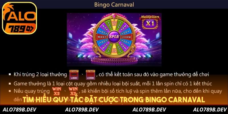 Tìm hiểu quy tắc đặt cược trong Bingo Carnaval